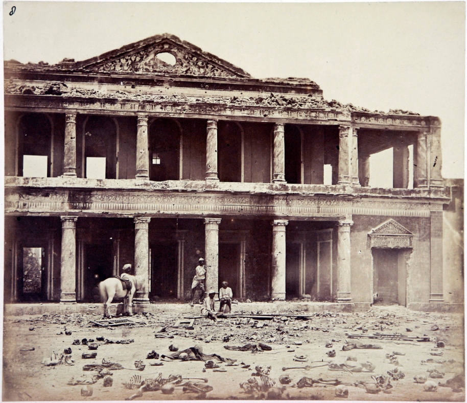 Creator: Felice Beato, b. ca. 1825 | Title: Inside the Sikandra Bagh, Lucknow, circa 1858. | Phy. Description: 1 print : albumen ; image 26 x 30 cm., mounted 38 x 41 cm. | Source - Freer/Sackler Archives | Location - Smithsonian Institution URL - http://goo.gl/sfg5x